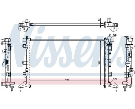 Radiator, engine cooling 637602 Nissens, Image 2