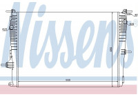 Radiator, engine cooling 637606 Nissens