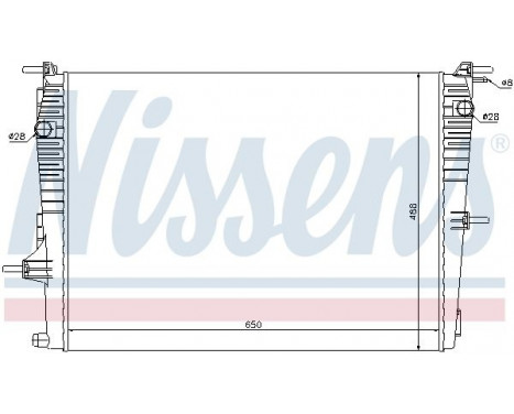 Radiator, engine cooling 637606 Nissens, Image 2