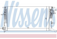 Radiator, engine cooling 637607 Nissens