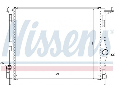 Radiator, engine cooling 637609 Nissens, Image 2