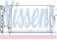Radiator, engine cooling 637612 Nissens