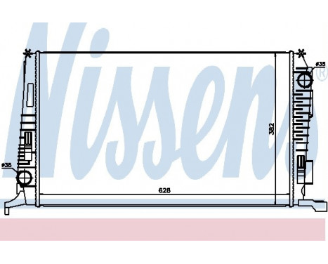 Radiator, engine cooling 637614 Nissens