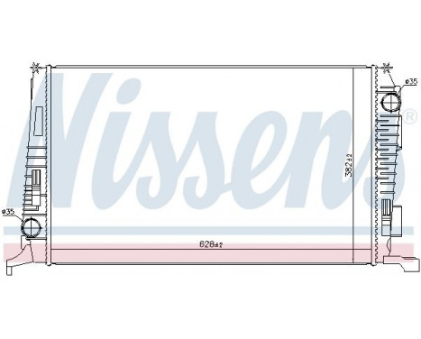 Radiator, engine cooling 637614 Nissens, Image 2
