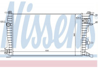 Radiator, engine cooling 637616 Nissens