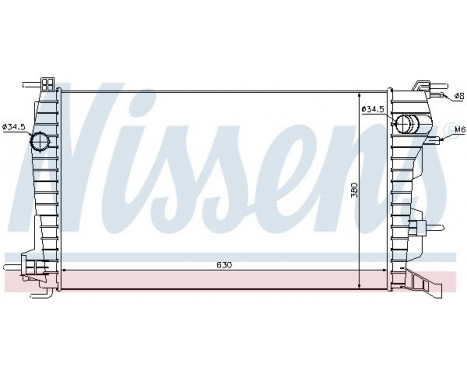 Radiator, engine cooling 637616 Nissens, Image 2