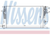 Radiator, engine cooling 637617 Nissens