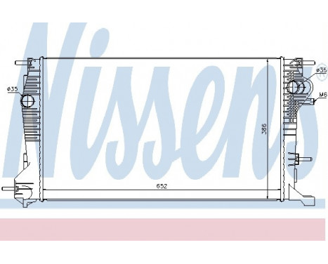 Radiator, engine cooling 637617 Nissens