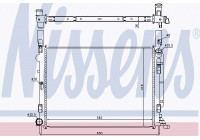 Radiator, engine cooling 637618 Nissens