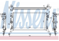 Radiator, engine cooling 637619 Nissens