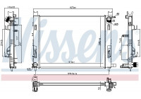 Radiator, engine cooling 637627 Nissens