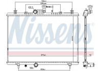 Radiator, engine cooling 637645 Nissens