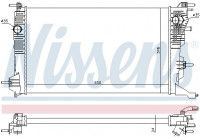 Radiator, engine cooling 637647 Nissens