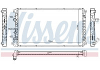 Radiator, engine cooling 637652 Nissens