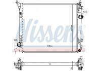 Radiator, engine cooling 637664 Nissens