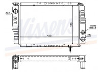 Radiator, engine cooling 63770 Nissens