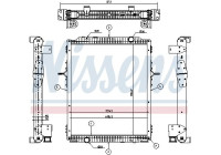 Radiator, engine cooling 637878 Nissens