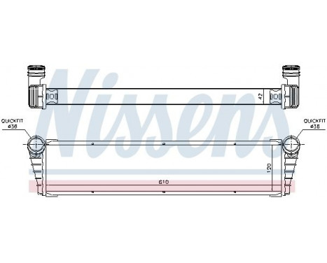Radiator, engine cooling 63798 Nissens, Image 2