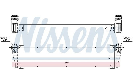 Radiator, engine cooling 63798 Nissens, Image 2