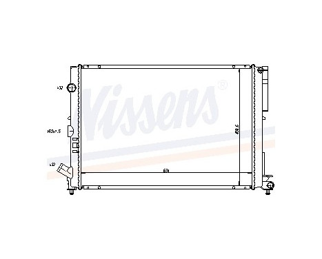 Radiator, engine cooling 63851A Nissens