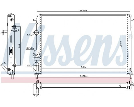 Radiator, engine cooling 63877 Nissens, Image 2