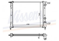 Radiator, engine cooling 63919 Nissens