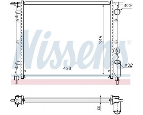 Radiator, engine cooling 63919 Nissens, Image 2