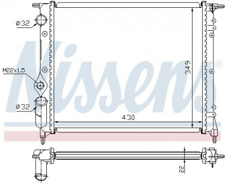 Radiator, engine cooling 63924 Nissens, Image 2