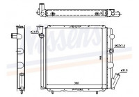 Radiator, engine cooling 63934A Nissens