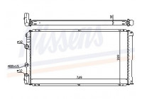 Radiator, engine cooling 63936A Nissens