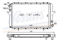 Radiator, engine cooling 63940A Nissens