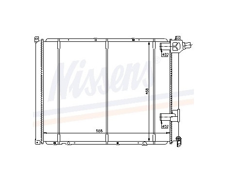 Radiator, engine cooling 63942A Nissens