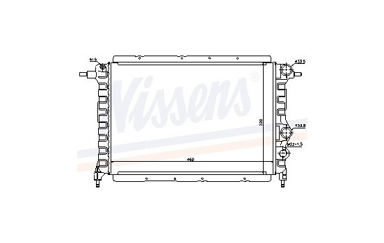 Radiator, engine cooling 63959 Nissens