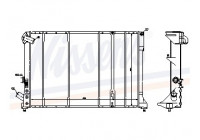 Radiator, engine cooling 63975 Nissens