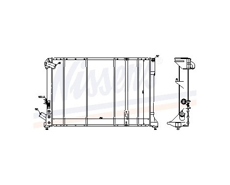 Radiator, engine cooling 63975 Nissens