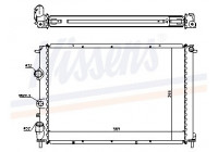 Radiator, engine cooling 63977A Nissens