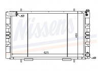 Radiator, engine cooling 64018 Nissens