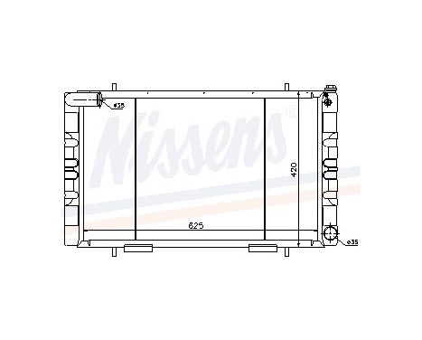 Radiator, engine cooling 64018 Nissens
