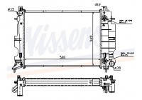 Radiator, engine cooling 64034A Nissens