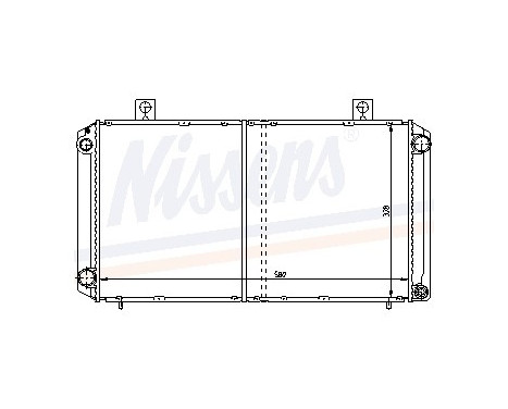 Radiator, engine cooling 64059A Nissens