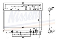 Radiator, engine cooling 640941 Nissens