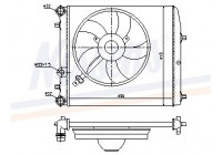 Radiator, engine cooling 64103 Nissens