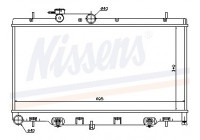 Radiator, engine cooling 64114 Nissens