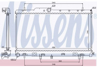 Radiator, engine cooling 64116 Nissens
