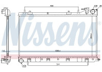 Radiator, engine cooling 64122 Nissens