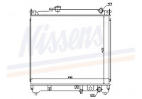 Radiator, engine cooling 64155 Nissens