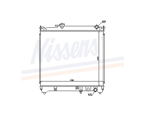 Radiator, engine cooling 64155 Nissens