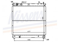 Radiator, engine cooling 64164 Nissens