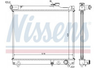 Radiator, engine cooling 64165 Nissens