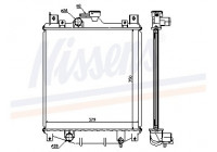 Radiator, engine cooling 64173A Nissens
